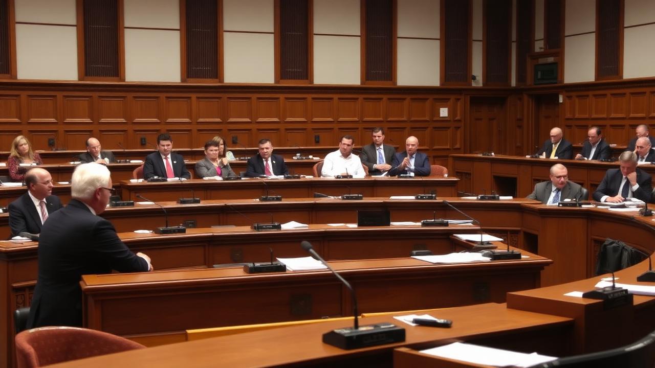 A parliamentary committee opens its inquiry session